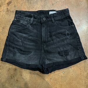 G-Star Tedie ultra high waist denim shorts 28 (US 6) with distressed details